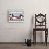 Wag More. Bark Less. - Art Print, 18x24