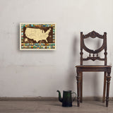 63 National Parks: Map Of USA - Art Print, 18x24