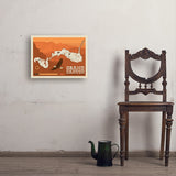 Map of Grand Canyon National Park - Art Print, 18x24
