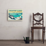 Crater Lake National Park: Winter Fox (Horizontal) - Art Print, 18x24
