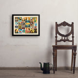 Dog Lover's Collage (Horizontal) - Art Print, 18x24 / Simple / Black