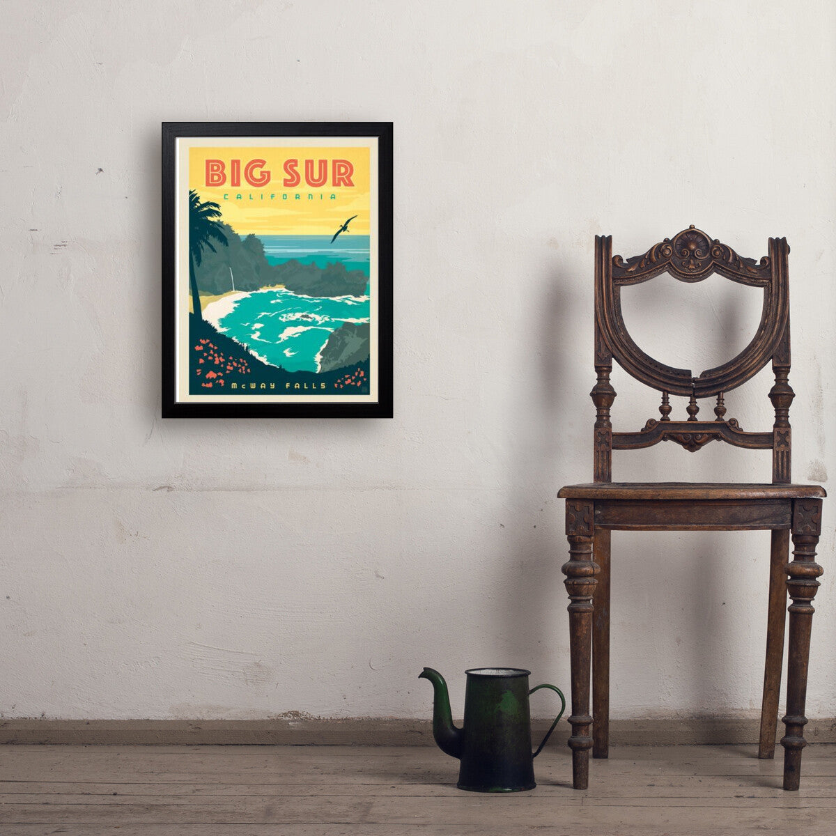 Big Sur, California — Vintage Travel Poster | Art Print – Anderson