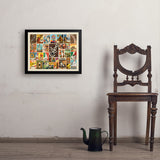 Coffee Collage (Horizontal) - Art Print, 18x24 / Simple / Black