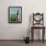 Heublein Tower - Art Print, 18x24 / Simple / Black
