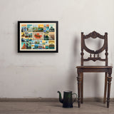 Canada: Picture Perfect Collage (Horizontal) - Art Print, 18x24 / Simple / Black