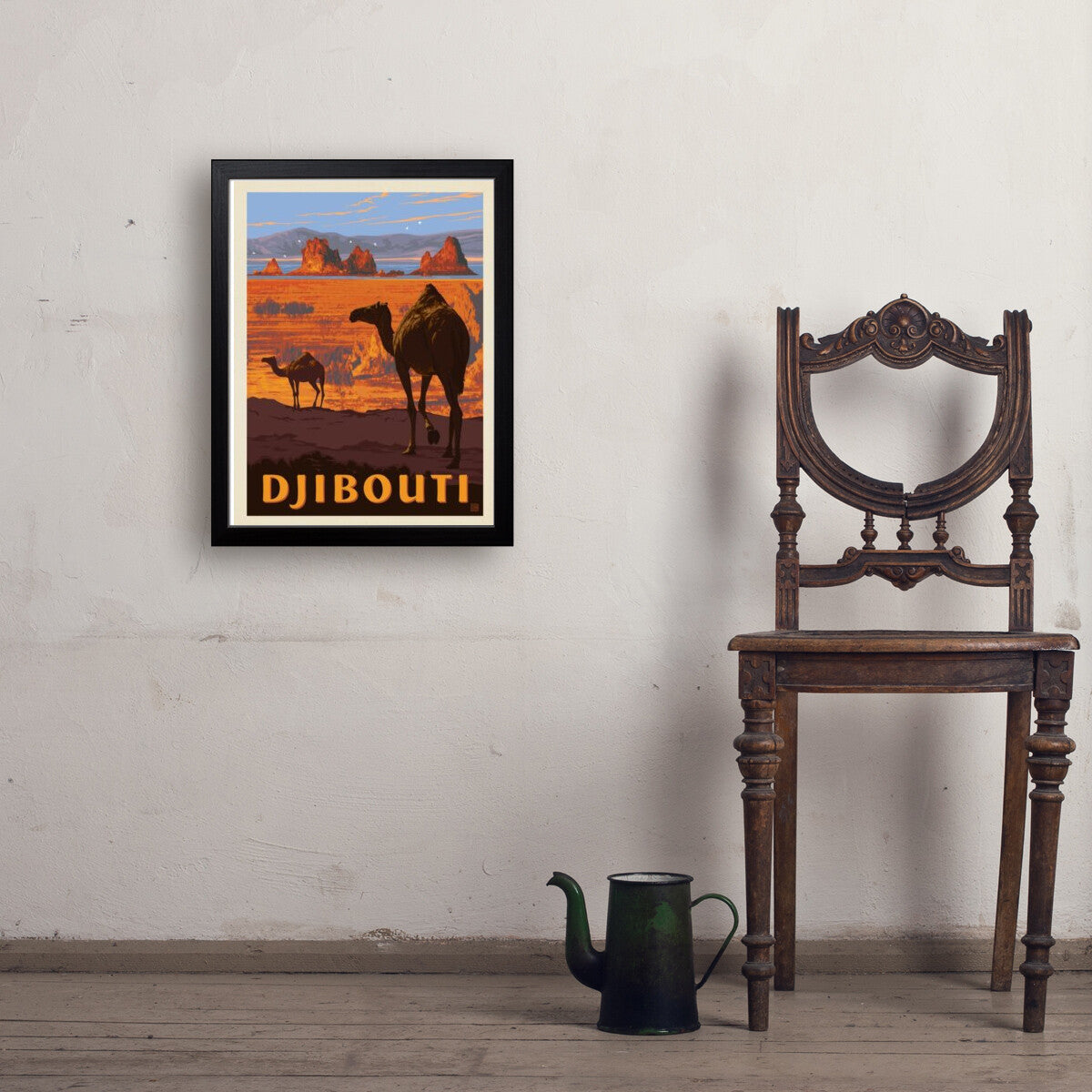 Djibouti, Africa — Vintage Travel Poster | Art Print – Anderson