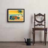 Woody On The Beach - Art Print, 18x24 / Simple / Black