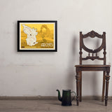 Map of Arches National Park - Art Print, 18x24 / Simple / Black