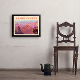 Grand Canyon National Park: 100th Anniversary (Horizontal) - Art Print, 18x24 / Simple / Black