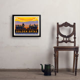 Golden Spike - Art Print, 18x24 / Simple / Black
