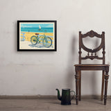 Beach Cruiser Bike - Art Print, 18x24 / Simple / Black