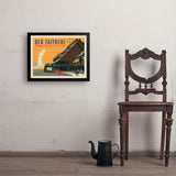 Yellowstone National Park: Old Faithful Inn - Art Print, 18x24 / Simple / Black