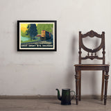 Great Smoky Mountain Railroad: Diesel Train - Art Print, 18x24 / Simple / Black
