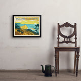 Coastal California: Horizontal Print - Art Print, 18x24 / Simple / Black