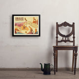 Grand Canyon National Park: Illustrated Map - Art Print, 18x24 / Simple / Black