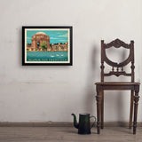 San Francisco: Palace of Fine Arts - Art Print, 18x24 / Simple / Black