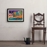 Memphis, TN: Picture Letters - Art Print, 18x24 / Simple / Black