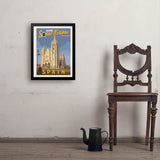 ...2026 Total Solar Eclipse: León, Spain - Art Print, 18x24 / Simple / Black