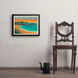 Monterey, California: Lovers Point Park - Art Print, 18x24 / Simple / Black