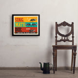 Cicada Invasion: Sing. Mate. Die. (Horizontal) - Art Print, 18x24 / Simple / Black
