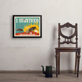 Cicada Invasion: I Survived (Horizontal) - Art Print, 18x24 / Simple / Black