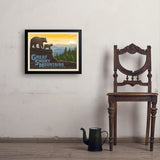 Great Smoky Mountains Horizontal Print - Art Print, 18x24 / Simple / Black