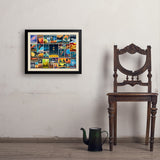 Space Travel Collage (Horizontal) - Art Print, 18x24 / Simple / Black