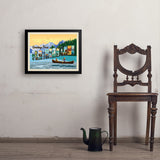 Flathead Lake, Montana (Horizontal) - Art Print, 18x24 / Simple / Black