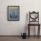 ...2026 Total Solar Eclipse: Reykjavik, Iceland - Art Print, 18x24 / Simple / Black