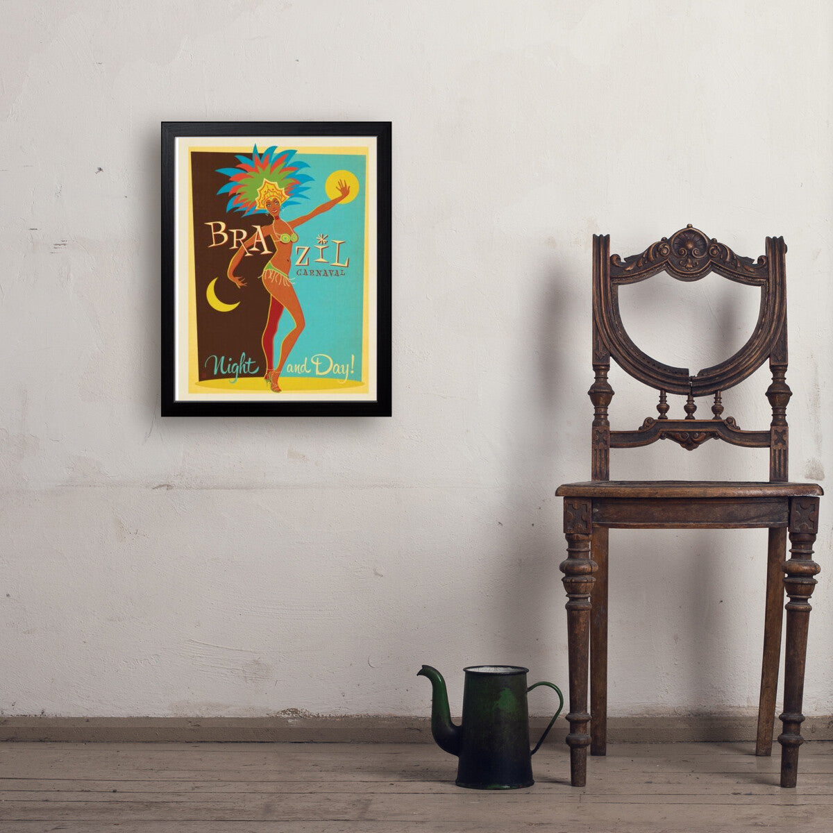Brazil: Carnaval — Vintage Travel Poster | Art Print – Anderson