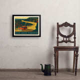 Blue Ridge Parkway - Art Print, 18x24 / Simple / Black
