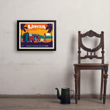 West Coast Surf Van (Pub Poster) - Art Print, 18x24 / Simple / Black