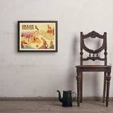 Grand Canyon National Park: Illustrated Map - Art Print, 18x24 / Simple / Brown