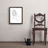 Fashion Sketch: Elegance - Art Print, 18x24 / Simple / Brown
