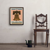 250th Anniversary USA: Liberty Bell - Art Print, 18x24 / Simple / Brown