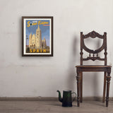 ...2026 Total Solar Eclipse: León, Spain - Art Print, 18x24 / Simple / Brown