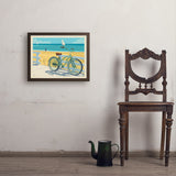 Beach Cruiser Bike - Art Print, 18x24 / Simple / Brown