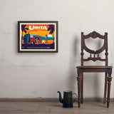 West Coast Surf Van (Pub Poster) - Art Print, 18x24 / Simple / Brown