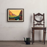 Zion National Park: 100th Anniversary (Horizontal) - Art Print, 18x24 / Simple / Brown