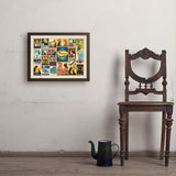 Dog Lover's Collage (Horizontal) - Art Print, 18x24 / Simple / Brown