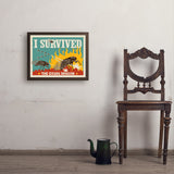 Cicada Invasion: I Survived (Horizontal) - Art Print, 18x24 / Simple / Brown