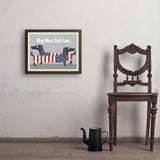 Wag More. Bark Less. - Art Print, 18x24 / Simple / Brown