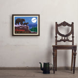 Christmas In The Smokies - Art Print, 18x24 / Simple / Brown