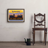 Golden Spike (Pub Poster) - Art Print, 18x24 / Simple / Brown