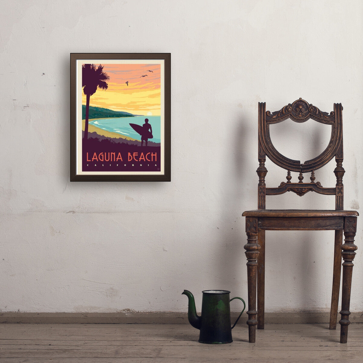 Laguna Beach, California — Vintage Travel Poster | Art Print
