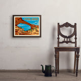 Natural Bridges National Monument, UT - Art Print, 18x24 / Simple / Brown