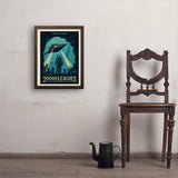 20,000 Leagues Under the Sea: Jules Verne - Art Print, 18x24 / Simple / Brown