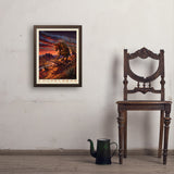 Mythical Creatures: Chupacabra - Art Print, 18x24 / Simple / Brown