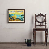 Coastal California: Horizontal Print - Art Print, 18x24 / Simple / Brown