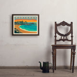Monterey, California: Lovers Point Park - Art Print, 18x24 / Simple / Brown